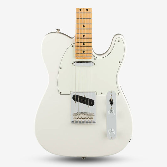 FENDER Player Single-Coil Pick Up Telecaster Electric Guitar, Maple Fretboard , Polar White