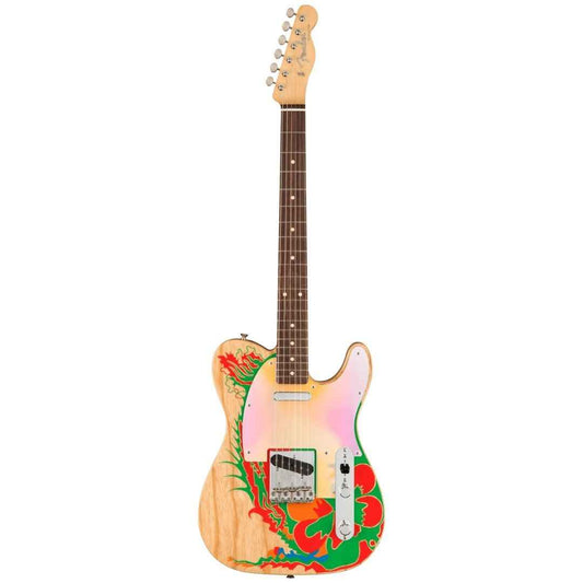 Fender Jimmy Page Dragon Telecaster Electric Guitar, RW FB, Natural