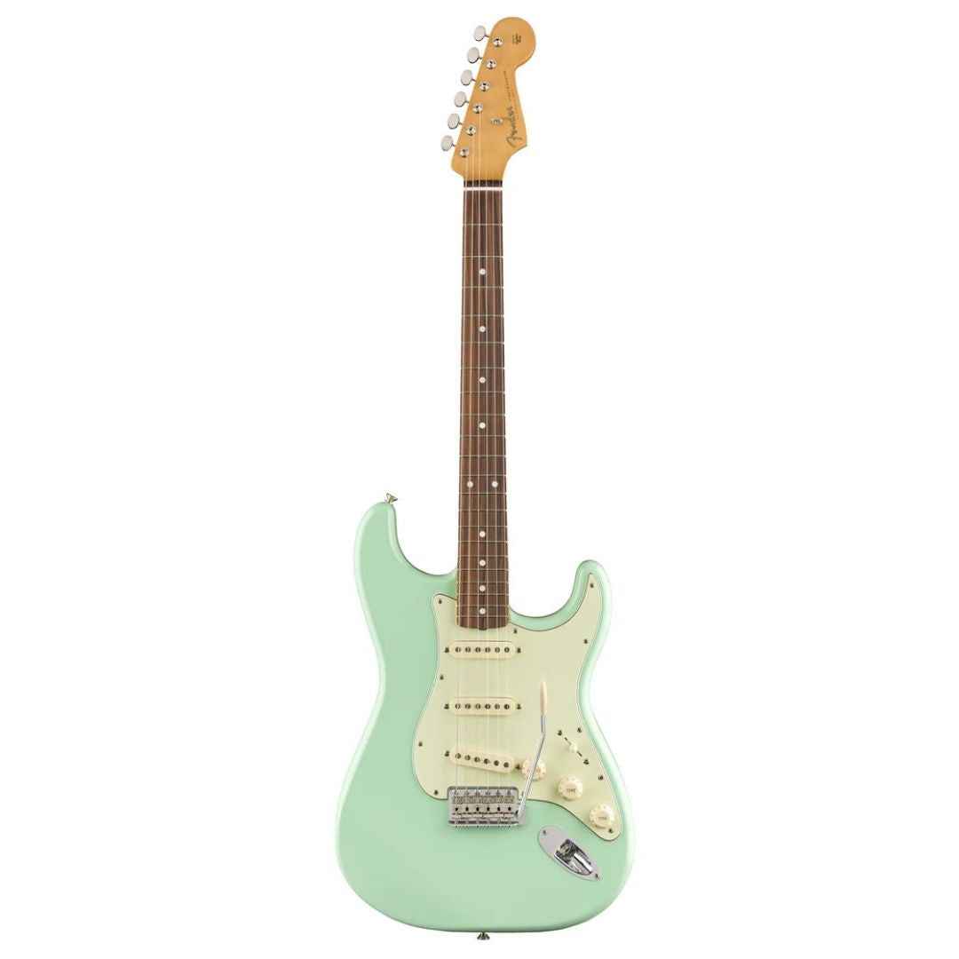 Fender Vintera 60s Stratocaster Electric Guitar, Pau Ferro FB, Surf Green