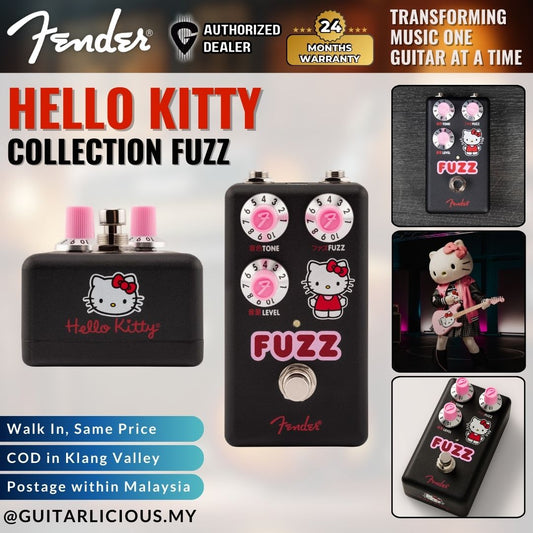 Fender Hello Kitty Collection Fuzz Guitar Effect Pedal - Black