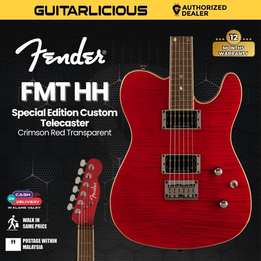 Fender Special Edition Custom Telecaster FMT HH Electric Guitar, Crimson Red