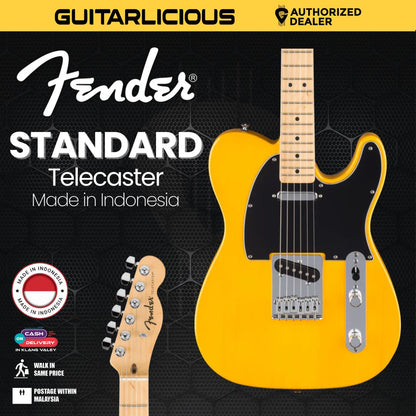 Fender Standard Telecaster Electric Guitar, Maple FB, Butterscotch Blonde