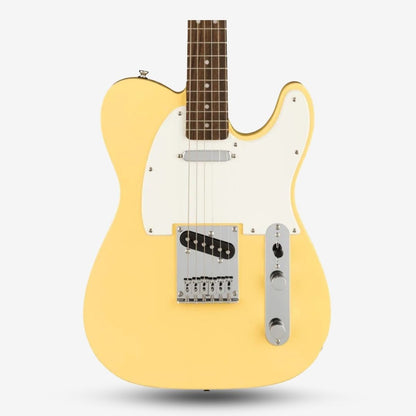 Squier by Fender FSR Bullet Single Coil Telecaster Electric Guitar for Beginner, Laurel FB, Vintage White