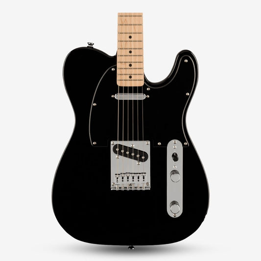 Squier by Fender FSR Bullet Single Coil Telecaster Electric Guitar for Beginner, Maple FB, Black