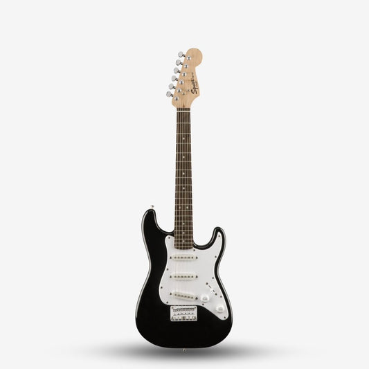 FENDER Squier Mini Stratocaster Electric Guitar, Laurel FB, Black (F03-037-0121-506)