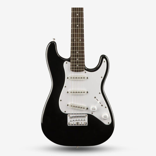 FENDER Squier Mini Stratocaster Electric Guitar, Laurel FB, Black (F03-037-0121-506)