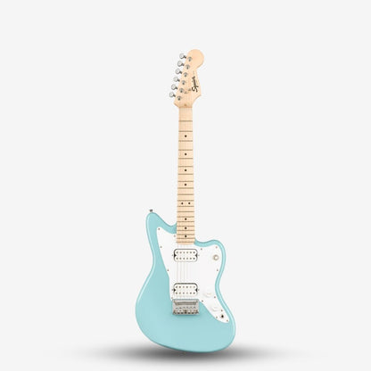 FENDER Squier Mini Jazzmaster HH Electric Guitar, Maple FB, Daphne Blue