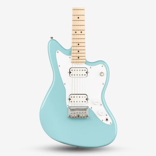 FENDER Squier Mini Jazzmaster HH Electric Guitar, Maple FB, Daphne Blue