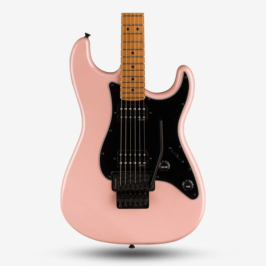 FENDER Squier Contemporary Stratocaster HH Floyd Rose Electric Guitar, Roasted Maple FB, Shell Pink Pearl