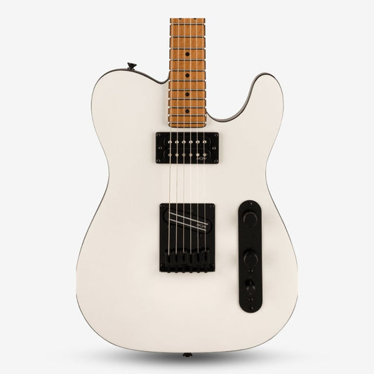 FENDER Squier Contemporary Telecaster Electric Guitar, Roasted Maple FB, Pearl White