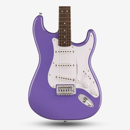 Squier Sonic Stratocaster SSS Electric Guitar with White Pickguard & Tremolo , Laurel FB - Ultraviolet