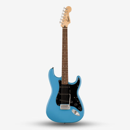 Squier Sonic Stratocaster SSS Electric Guitar with Black Pickguard & Tremolo , Laurel FB - California Blue