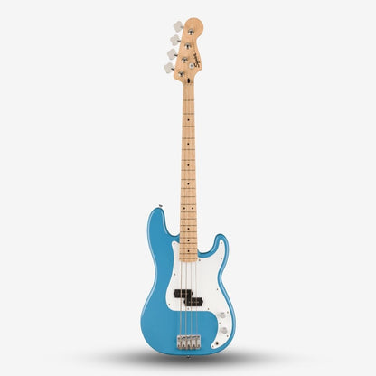 Squier Sonic by Fender Precision 4 String Bass Guitar with White Pickguard, Laurel FB - California Blue , Beginner Level