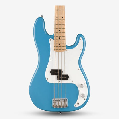 Squier Sonic by Fender Precision 4 String Bass Guitar with White Pickguard, Laurel FB - California Blue , Beginner Level