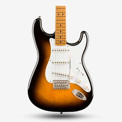 FENDER Squier Classic Vibe 50s Stratocaster (SSS) Electric Guitar wIth Tremolo, Maple FB, 2-Tone Sunburst