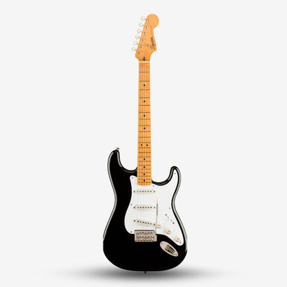 FENDER Squier Classic Vibe 50s Stratocaster (SSS) Electric Guitar wIth Tremolo, Maple FB, BLACK