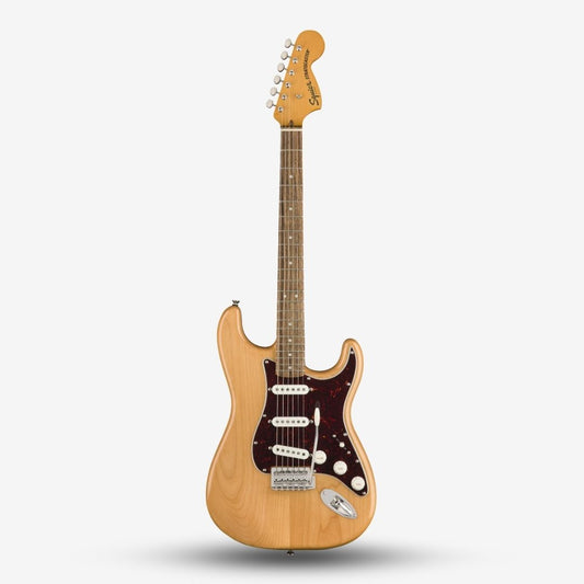 FENDER Squier Classic Vibe 70s Stratocaster (SSS) Electric Guitar wIth Tremolo, Laurel FB, Natural