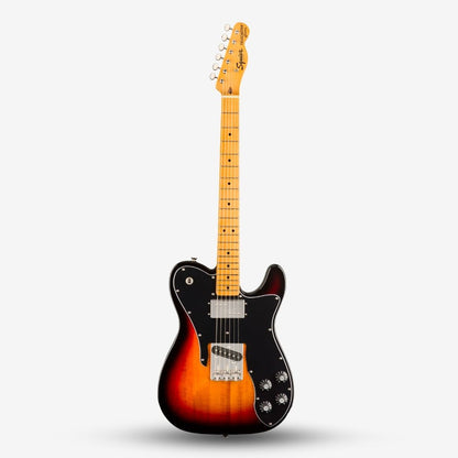 FENDER Squier Classic Vibe 70s Telecaster Custom Electric Guitar, Maple FB, 3-Tone Sunburst