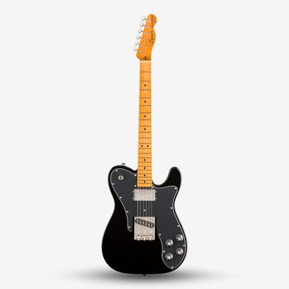 FENDER Squier Classic Vibe 70s Telecaster Custom Electric Guitar, Maple FB, Black