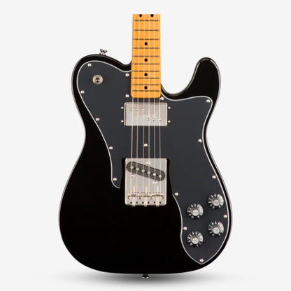 FENDER Squier Classic Vibe 70s Telecaster Custom Electric Guitar, Maple FB, Black