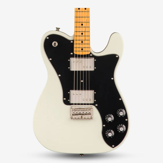 FENDER Squier Classic Vibe 70s Telecaster Deluxe Electric Guitar, Maple FB, Olympic White