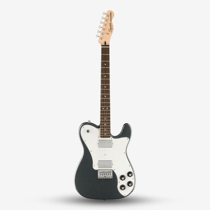 Squier by Fender Affinity Series Telecaster Deluxe Electric Guitar with Double Humbucker (HH) , Laurel FB, Charcoal Frost Metallic