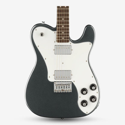 Squier by Fender Affinity Series Telecaster Deluxe Electric Guitar with Double Humbucker (HH) , Laurel FB, Charcoal Frost Metallic