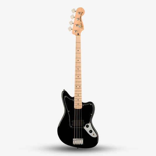 FENDER Squier Affinity Series Jaguar 4 string Bass Guitar, Maple FB, Black