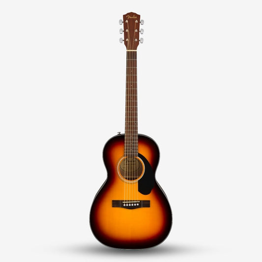 Fender CP-60S Parlor Acoustic Guitar, Walnut FB -  Sunburst ( CP 60S / CP60S / CP-60S-SB )