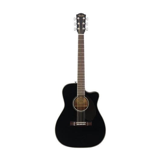 Fender CC-60SCE Concert Acoustic Guitar, Walnut FB - Black