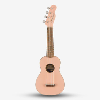 Fender Venice 21 inch Soprano Ukulele, Walnut FB , Shell Pink