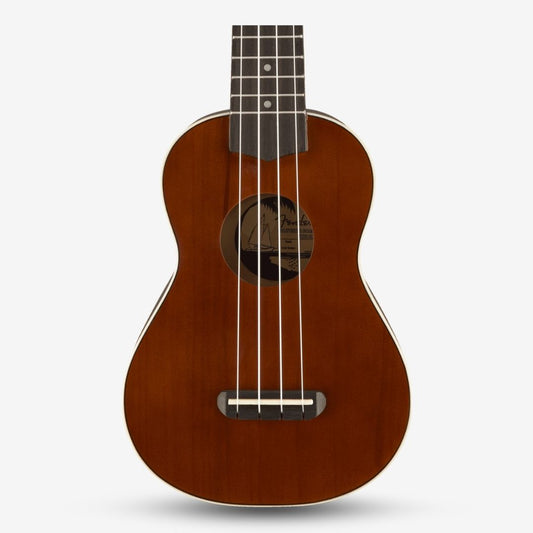 Fender Venice 21 inch Soprano Ukulele, Walnut FB , Natural