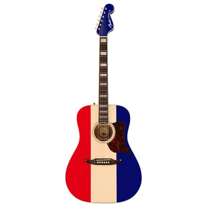 Fender Buck Owens Kingman Acoustic Guitar w/Case, Red White and Blue
