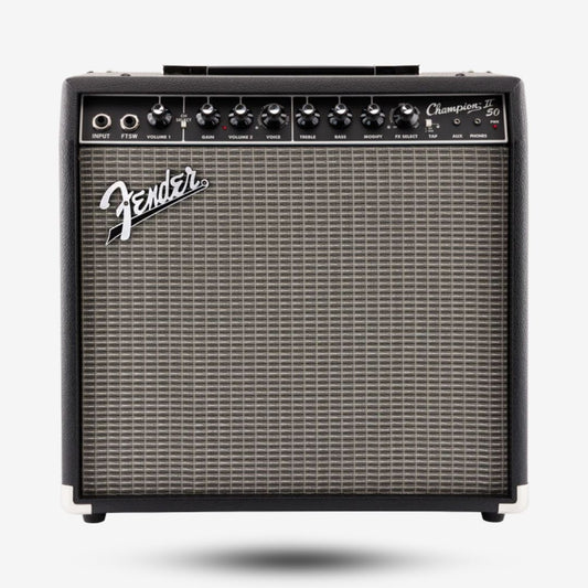 Fender Champion II 50 Guitar Combo Amplifier, 230V UK / Speaker Guitar Keyboard Lead Amp Champion-II 50