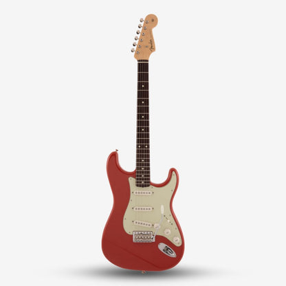 Fender Japan Traditional II 60s Stratocaster Electric Guitar, SSS Pick Up , Rosewood FB - Fiesta Red