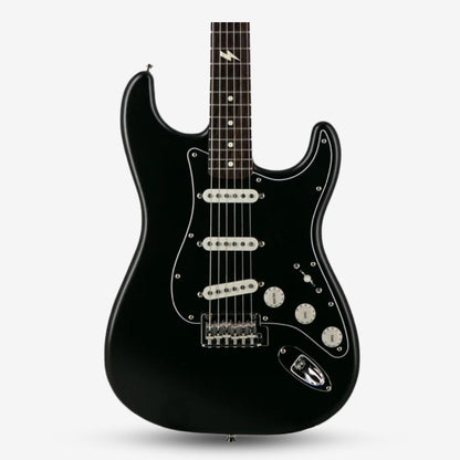 Fender Japan Sham Kamikaze Signature Reverse Headstock SSS Stratocaster Electric Guitar , Rosewood FB - Satin Black