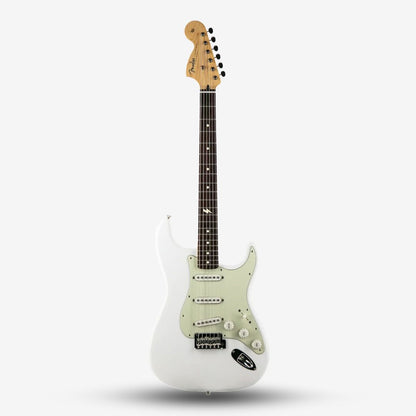 Fender Japan Sham Kamikaze Signature Reverse Headstock SSS Stratocaster Electric Guitar , Rosewood FB - Arctic White