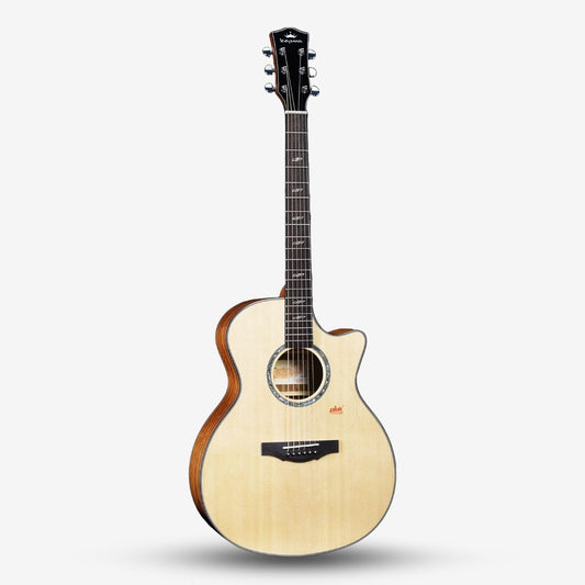 Kepma F2 Solid Sitka Spruce Top Grand Auditorium Acoustic Guitar - Natural ( F2SGA / F2S-GA)