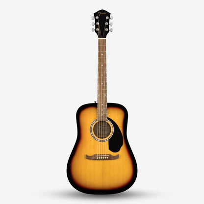 FENDER ( FA-125 / FA125 ) Dreadnought Acoustic Guitar w/bag, Walnut FB, Sunburst - (F03-097-1210-732)