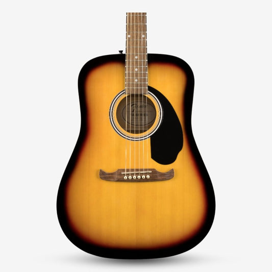 FENDER ( FA-125 / FA125 ) Dreadnought Acoustic Guitar w/bag, Walnut FB, Sunburst - (F03-097-1210-732)