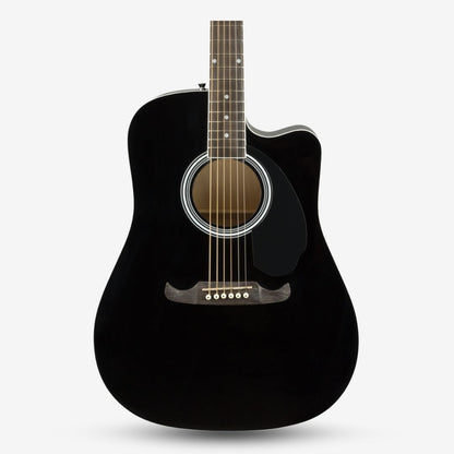 Fender FA-125CE Dreadnought Acoustic Guitar with Active PIck Up, Walnut FB, Black ( FA125 / FA 125E / FA125CE )