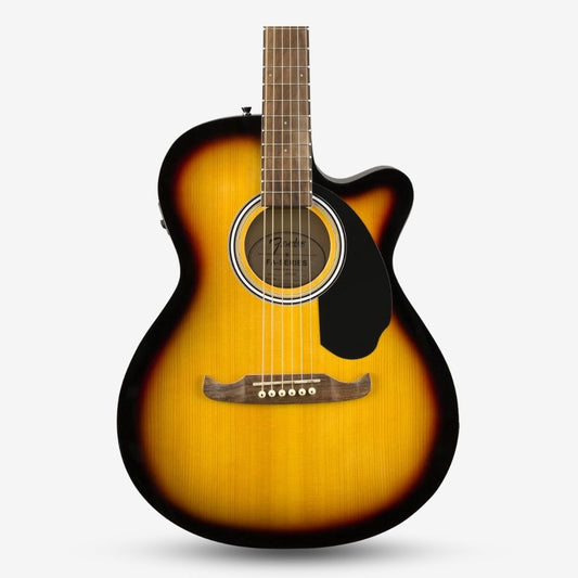 Fender FA-135CE Dreadnought Acoustic Guitar with Fender Active PIck Up, Walnut FB, Sunburst (FA135 / FA 135E/ FA135CE)