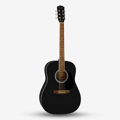 Fender FA-25 Dreadnought Acoustic Guitar , Walnut FB, Black ( FA / FA25 / FA 25 / FA-25-NAT )