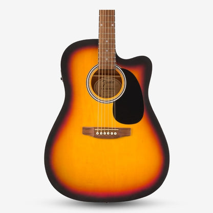 Fender FA-25CE Dreadnought Acoustic Guitar with Pick Up, Walnut FB, 3-Color Sunburst ( FA 25CE / FA25CE / FA-25CE-3SB )