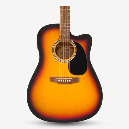 Fender FA-25CE Dreadnought Acoustic Guitar with Pick Up, Walnut FB, 3-Color Sunburst ( FA 25CE / FA25CE / FA-25CE-3SB )