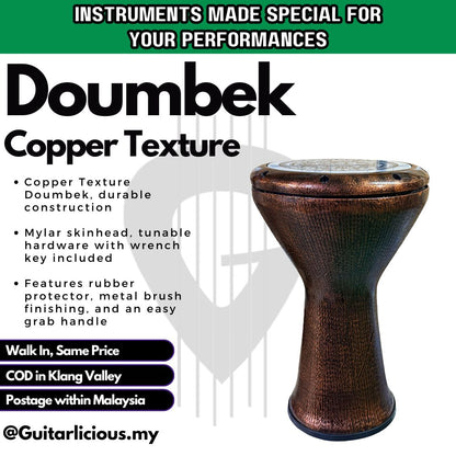 Copper Texture Doumbek / Yanki / Darbukas ( FDB17CopperTX / FDB17CB )