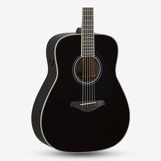 Yamaha FG-TA TransAcoustic Dreadnought Solid Top Acoustic-Electric Guitar w/ Built-in Chorus, Room & Hall Reverb - Black