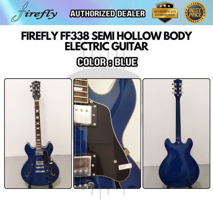 Firefly Semi Hollow Body Electric Guitar with Double Closed Humbucker (FF338 / FF 338)