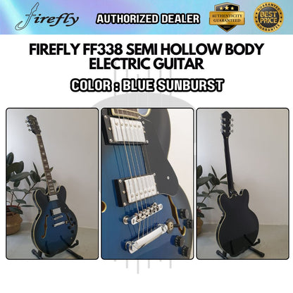 Firefly Semi Hollow Body Electric Guitar with Double Closed Humbucker (FF338 / FF 338)