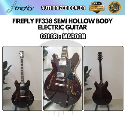 Firefly Semi Hollow Body Electric Guitar with Double Closed Humbucker (FF338 / FF 338)